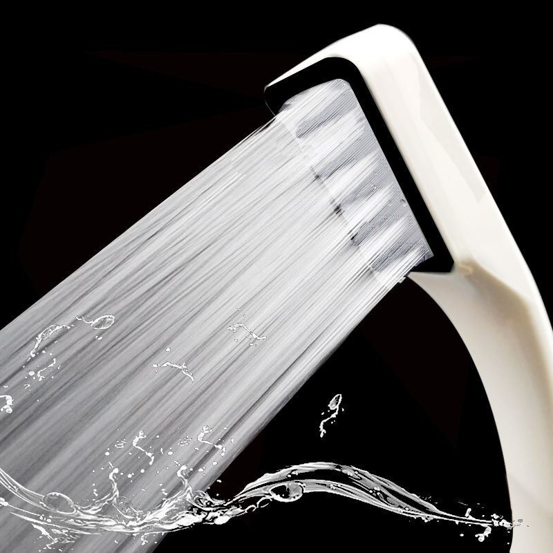 ZhangJi 300 Holes High Pressure Rainfall Shower Head Water Saving 3 Color Chrome Black White Sprayer Nozzle Bathroom Accessories High Pressure Rainfall Shower DailyAlertDeals white version  