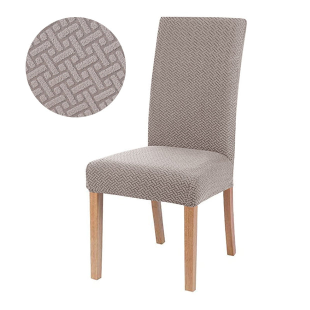 1/2/4/6 Pieces jacquard fabric Chair Cover Universal Size Most Cheap Chair Covers Seat Slipcovers For Dining Room Home Decor high chair covers DailyAlertDeals 3786-02 China 1 Piece