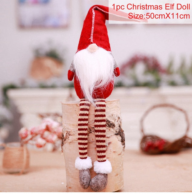 Christmas Doll Ornaments Merry Christmas Decorations For Home Table Decor Xmas Gift 2022 Navidad Happy New Year Decor 2023 Noel Christmas elf doll DailyAlertDeals Xmas doll 17 China 