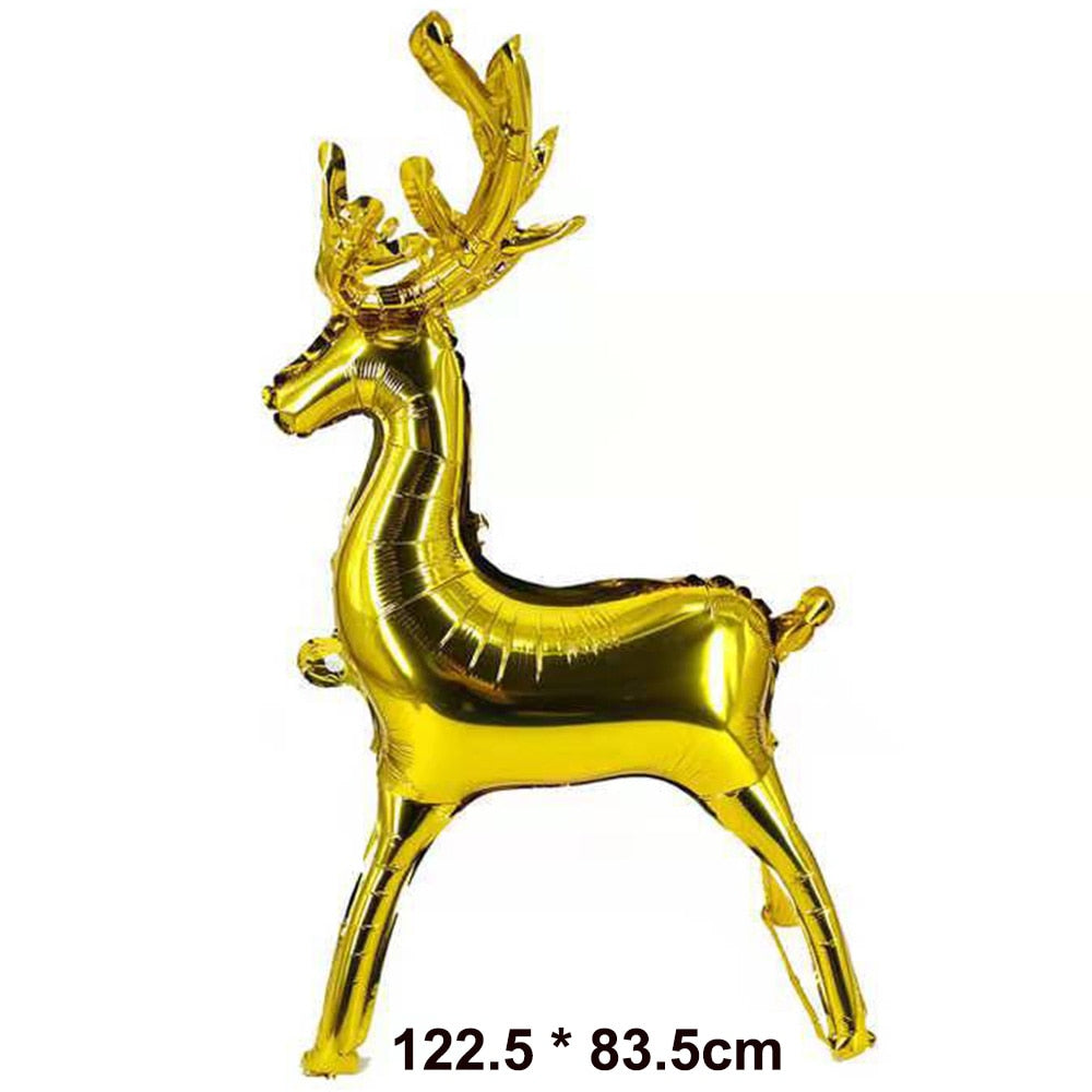 1pc Jumbo Gingerbread Man Foil Balloons Christmas Balloon Xmas Helium Foil Balloon Christmas Party Supplies New Year Decoration 0 DailyAlertDeals Reindeer L As pitures show 