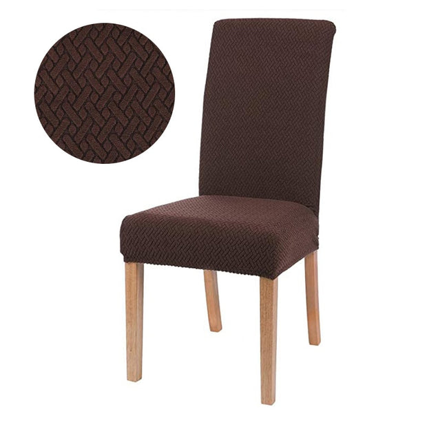 1/2/4/6 Pieces jacquard fabric Chair Cover Universal Size Most Cheap Chair Covers Seat Slipcovers For Dining Room Home Decor high chair covers DailyAlertDeals 3786-06 China 1 Piece