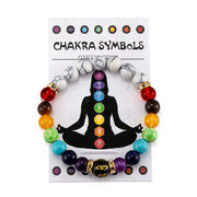 7 Chakra Bracelet with Meaning Cardfor Men Women Natural Crystal Healing Anxiety Jewellery Mandala Yoga Meditation Bracelet Gift 0 DailyAlertDeals   