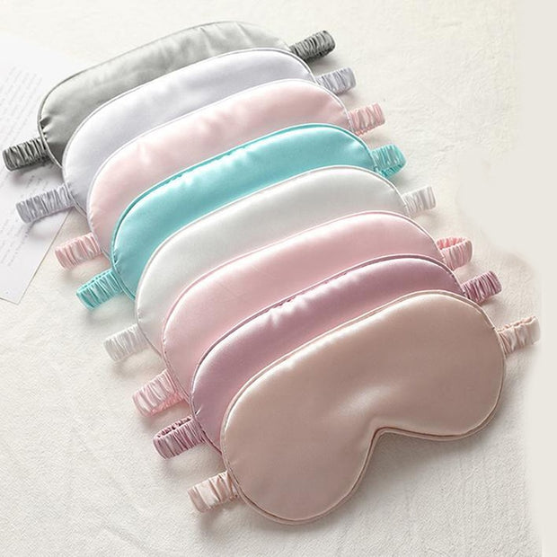 1Pc Eyeshade Sleeping Eye Mask Cover Eyepatch Blindfold Solid Portable New Rest Relax Eye Shade Cover Soft Pad eye cover DailyAlertDeals   
