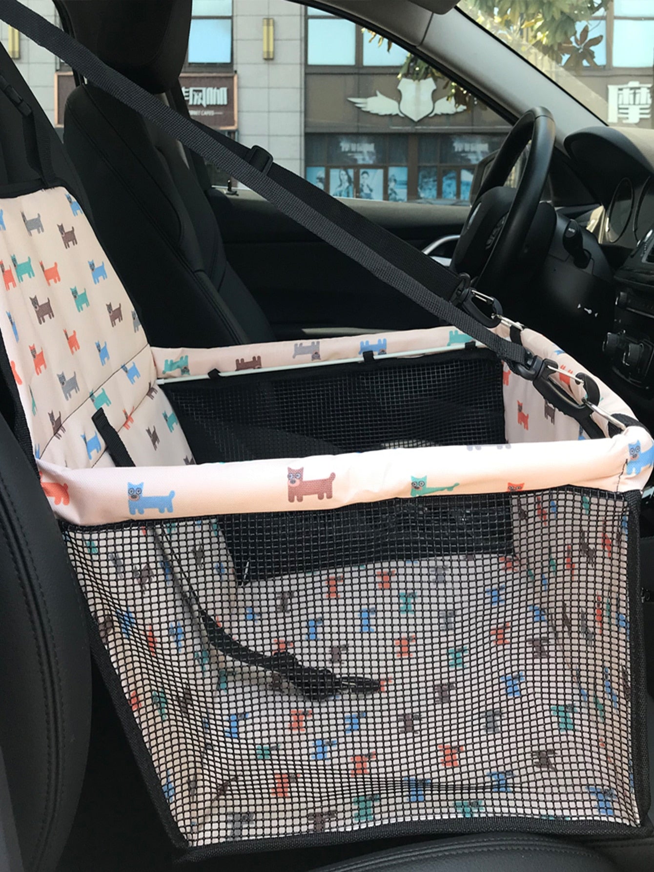 CAWAYI KENNEL Travel Dog Car Seat Cover Folding Hammock Pet Carriers 0 DailyAlertDeals Beige 40x30x25cm China