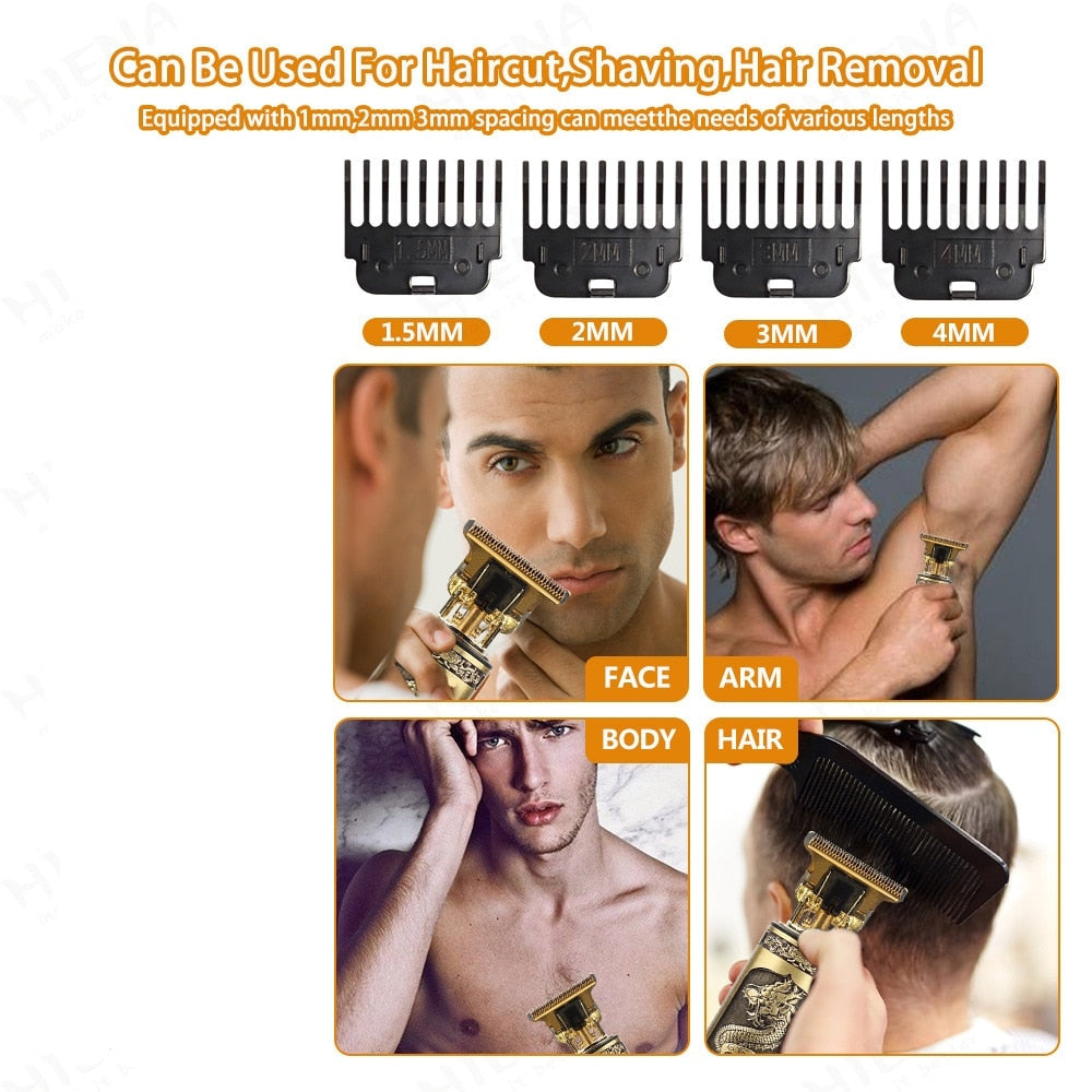Electric Hair Clippers with Adjustable Light, Oil Head, Carving Mark, and Razor from Factory Hair Clippers & Trimmers DailyAlertDeals   