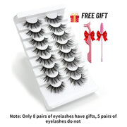 5/8 Pairs Faux Mink Eyelashes Soft Fluffy Natural False Eyelashes 3D Thick Dramatic Makeup Eyelashes Reusable Handmade Lashes  DailyAlertDeals   