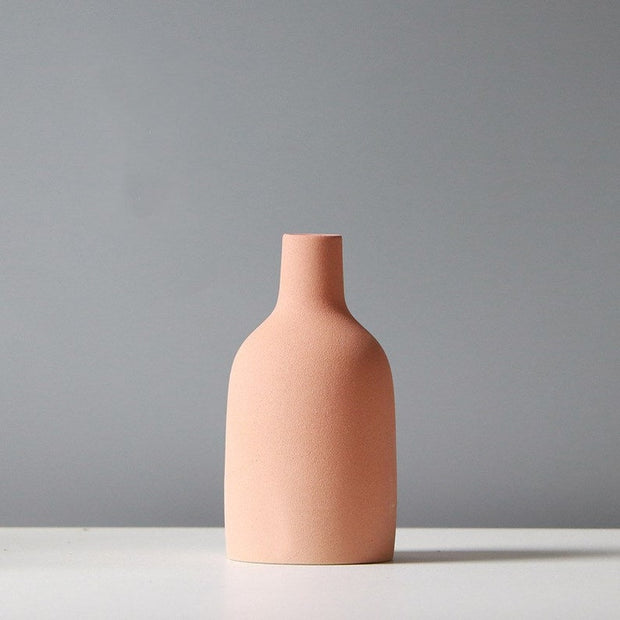 Handmade Matte Ceramic Vase | Morandi Modern Vase | Decorative Flower Vase Pot | Ceramic Pottery Pot | Minimal Vase | Table Decoration Morandi Vases DailyAlertDeals B  