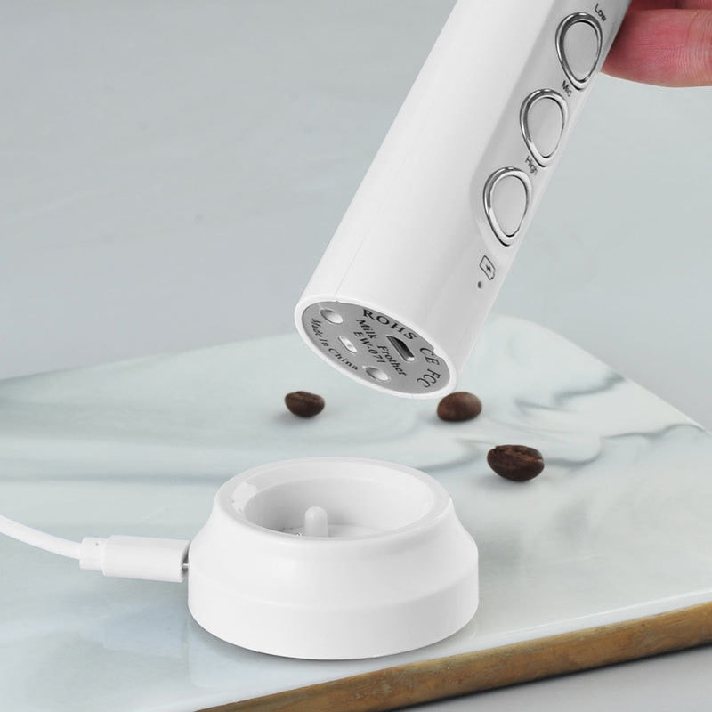 3 In 1 Portable Electric Milk Frother Mini Foam Maker Handheld Foamer High Speeds Drink Mixer Coffee Foamer Food Blender Milk Frothers & Steamers DailyAlertDeals   