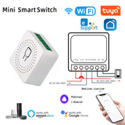 Wifi Mini Smart Switch 16A DIY Light Switches 2 Way Wireless Smart Home with Tuya Smart Life EweLink Alexa Alice Google Home Wifi Mini Smart Switch DailyAlertDeals   