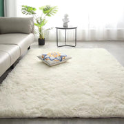 Plush living room Carpets Plush Rugs for bedroom Floor Soft Coozy Fluffy Carpets Carpets & Rugs DailyAlertDeals White 1400mm x 2000mm 