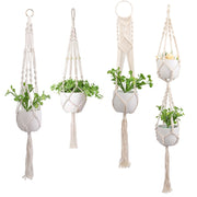 Macrame Handmade Plant Hanger Baskets Flower Pots Holder Balcony Hanging Decoration Knotted Lifting Rope Home Garden Supplies 0 DailyAlertDeals   