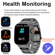2023 New Smart Watch Body Temperature Ultra Series 8 NFC Smartwatch Wireless Charging Bluetooth Call Men Women Watch for Apple Smart watch DailyAlertDeals   