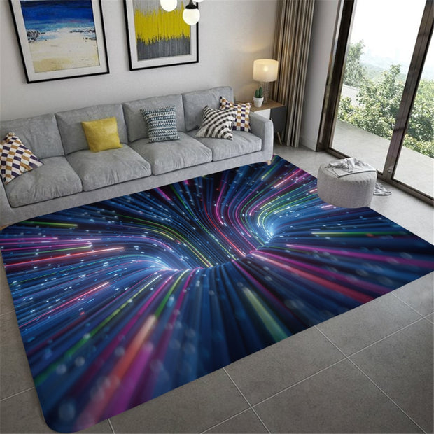 3D Vortex Illusion Carpet Entrance Door Floor Mat Abstract Geometric Optical Doormat Non-slip Floor Mat Living Room Decor Rug Carpets & Rugs DailyAlertDeals 31 50x80cm 20x31 inch 