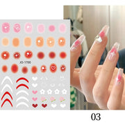 Purple Heart Love Design 3D Nail Sticker English Letter Stickers Face Pattern Trasnfer Sliders Valentine Nail Art Decoration 0 DailyAlertDeals 1700  