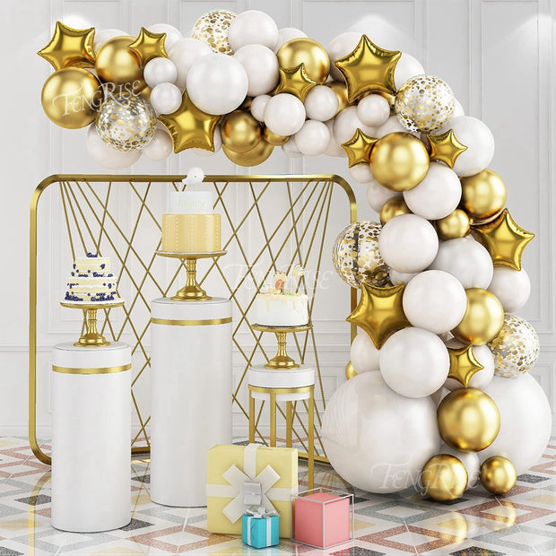Pink Balloon Garland Arch Kit Birthday Party Decorations Kids Birthday Foil White Gold Balloon Wedding Decor Baby Shower Globos Balloons Set for Birthday Parties DailyAlertDeals   