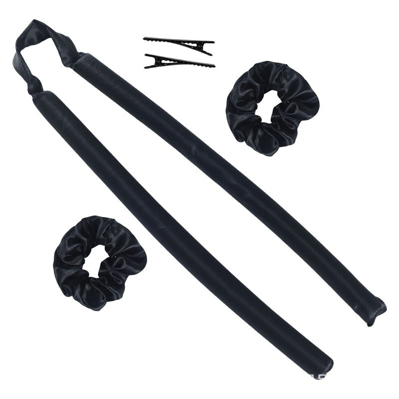 Heatless Curling Rod Headband Lazy Curler Headband Make Hair Soft And Shiny Hair Curler Hairdressing Tools Heatless Hair Curls 0 DailyAlertDeals Black 1  