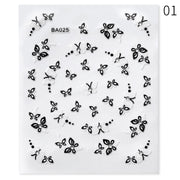 Purple Heart Love Design 3D Nail Sticker English Letter Stickers Face Pattern Trasnfer Sliders Valentine Nail Art Decoration 0 DailyAlertDeals 1  