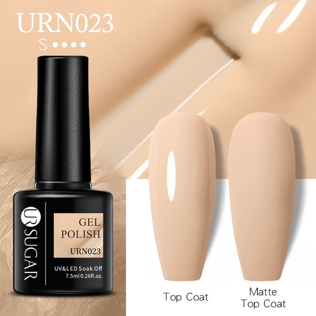 UR SUGAR 7.5ml Dark Purple Gel Nail Polish Soak Off UV LED Semi Permanent Gel Varnishes Manicure Nails Art Matte Top Coat Needed nail polish DailyAlertDeals URN023  