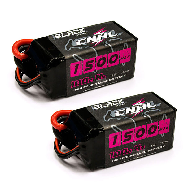 2PCS CNHL Lipo Battery 4S 6S 14.8V 22.2V 1100mAh 1200mah 1300mah 1500mah 100C With XT60 For RC FPV Quadcopter Drone Airplane 2PCS CNHL Lipo Battery DailyAlertDeals 4S 1500mah 100C 2pcs United States 