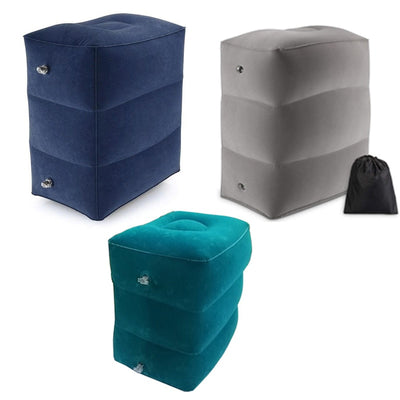 Inflatable PVC Footrest Travel Pillows for Kids - Perfect for Resting on Airplanes, Cars, and Buses During Travel Travel Pillows DailyAlertDeals   
