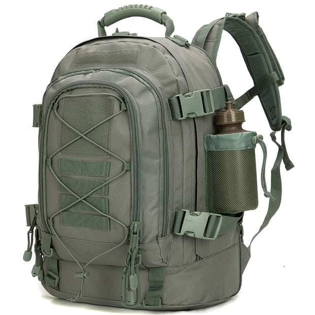 60L Men Military Tactical Backpack Molle Army Hiking Climbing Bag Outdoor Waterproof Sports Travel Bags Camping Hunting Rucksack 0 DailyAlertDeals Shallow Green China 