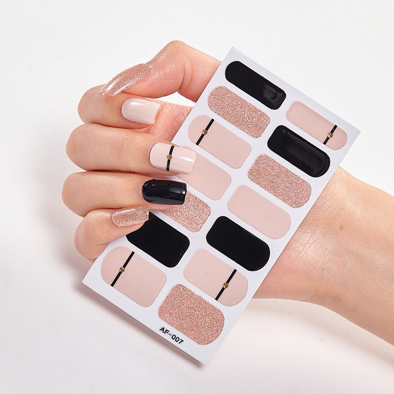 Patterned Nail Stickers Wholesale Supplise Nail Strips for Women Girls Full Beauty High Quality Stickers for Nails Decal stickers for nails DailyAlertDeals