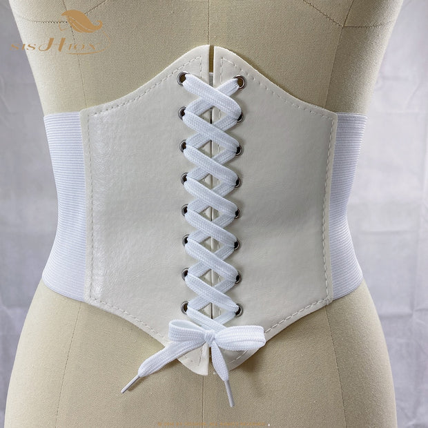 Women's Underbust Corsets Tops Body Shapewear Girdles Bustiers Waist Cincher Corset Waist Trainer for Women Shapewear DailyAlertDeals White waist 62-80cm 