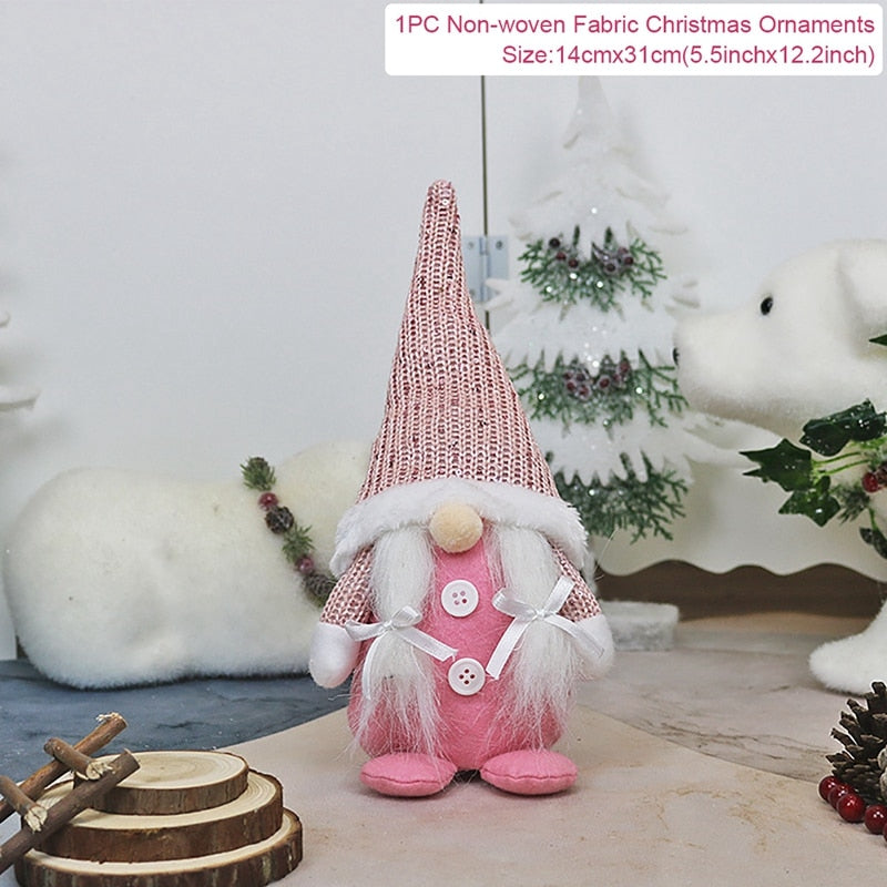 Christmas Doll Ornaments Merry Christmas Decorations For Home Table Decor Xmas Gift 2022 Navidad Happy New Year Decor 2023 Noel Christmas elf doll DailyAlertDeals Xmas doll 15 China 