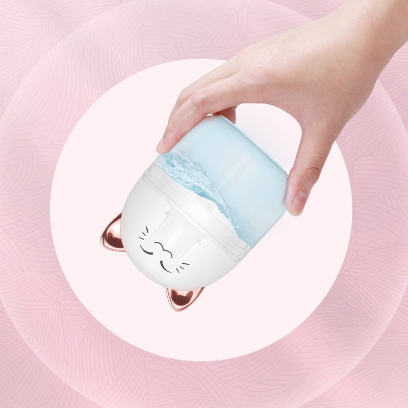 New Desktop Humidifier With Colorful Atmosphere Light 250ml Capacity Cold Mist Aroma Diffuser Home Bedroom Humidifier Purifies 0 DailyAlertDeals   