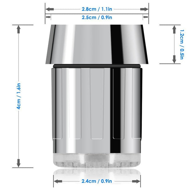 Zhang Ji LED Temperature Sensitive 3-Color Light-up Faucet Kitchen Bathroom Glow Water Saving Faucet Aerator Tap Nozzle Shower 0 DailyAlertDeals   