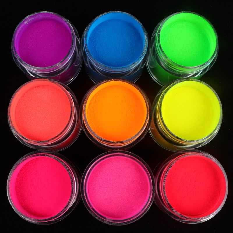 3 Pcs Neon Acrylic Powder Kit For Nail Art Decoration Nail Extension Crystal Polymer Pigment Dust Nail Supplies For Professionals Nails Carving Polymer for Nail DailyAlertDeals   