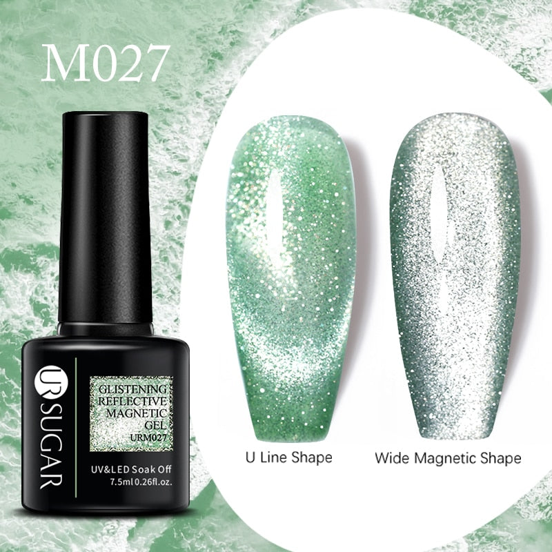 UR SUGAR Sparkling Gel Nail Polish Reflective Glitter Nail Gel Semi Permanent Nail Art Varnish For Manicures Need Base Top Coat 0 DailyAlertDeals Reflective Cat27  