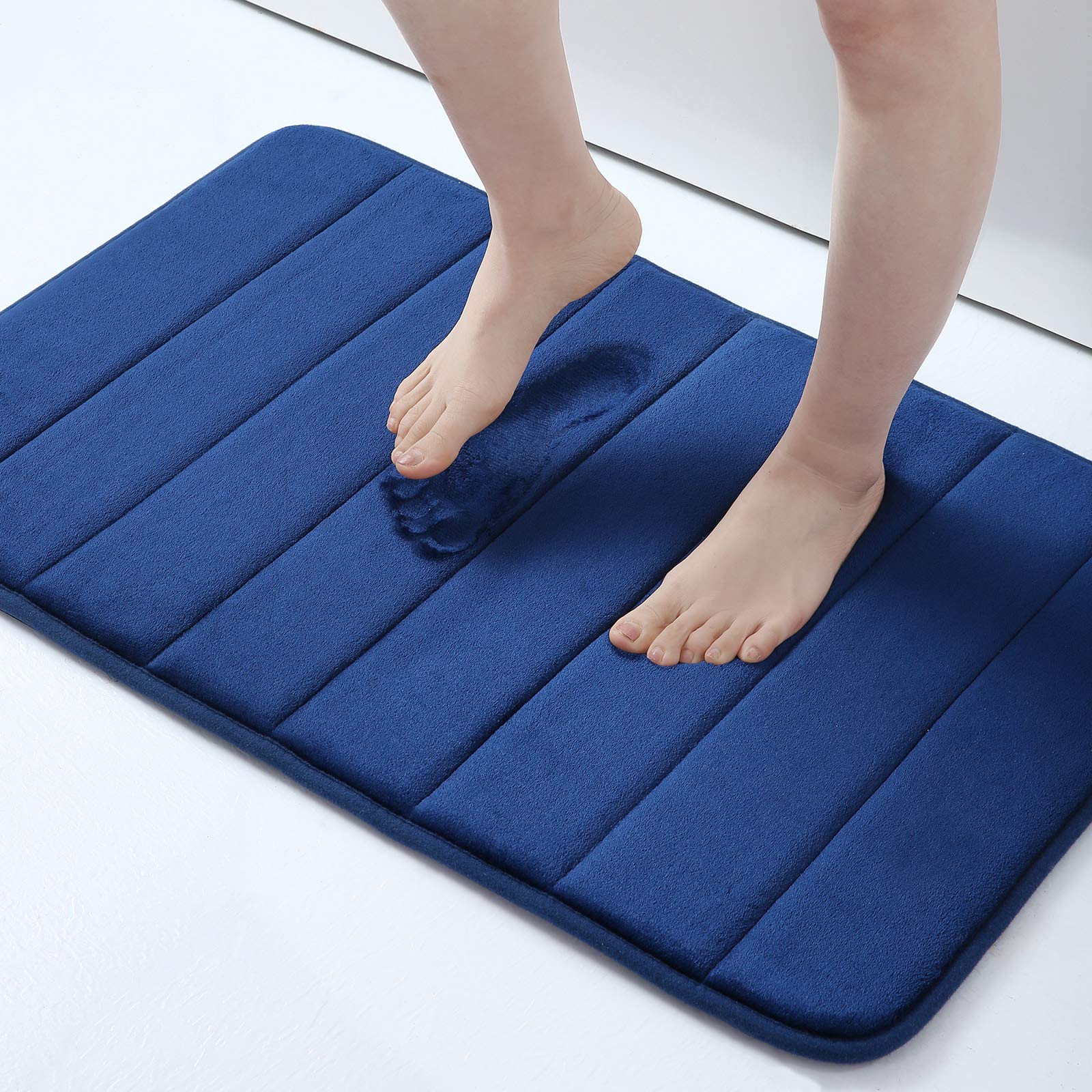 Memory Foam Bath Mat Anti-Slip Shower Carpet Soft Foot Pad Decoration Floor Protector Absorbent Quick Dry Bathroom Rug Mats & Rugs DailyAlertDeals