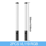 Ulanzi i-Light VL119 RGB Handheld Light Wand LED RGB Stick 2500-9000K Photography Lighting Magnetic Tube Light for Video Vlog 0 DailyAlertDeals Poland 2PCS VL119 RGB 