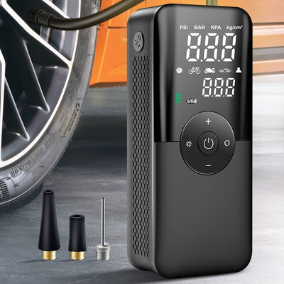 CARSUN Rechargeable Air Pump Tire Inflator Portable Compressor Digital Cordless Car Tyre Inflator For Bicycle Balls Motorcycle Tire Air Pump Tool DailyAlertDeals   