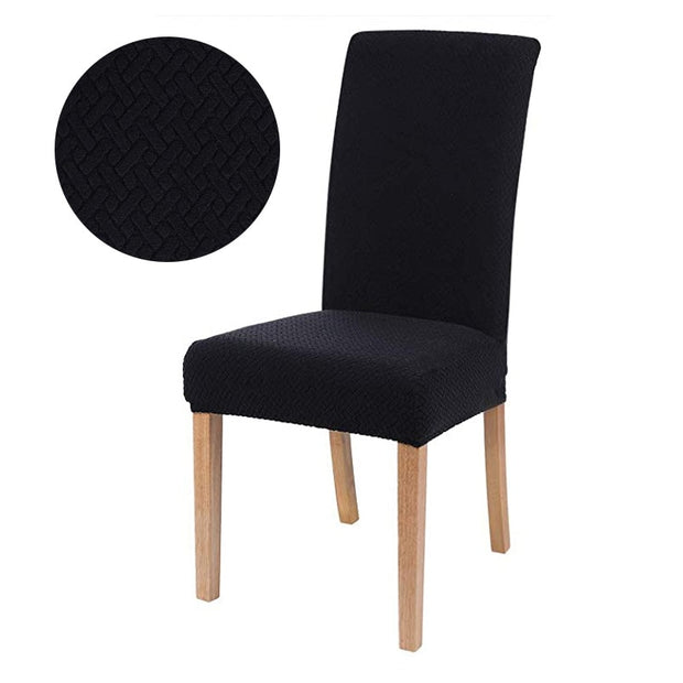 1/2/4/6 Pieces jacquard fabric Chair Cover Universal Size Most Cheap Chair Covers Seat Slipcovers For Dining Room Home Decor high chair covers DailyAlertDeals 3786-05 China 1 Piece