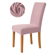 1/2/4/6 Pieces jacquard fabric Chair Cover Universal Size Most Cheap Chair Covers Seat Slipcovers For Dining Room Home Decor high chair covers DailyAlertDeals Pink China 1 Piece