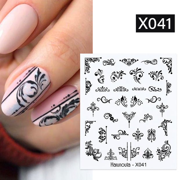 Harunouta 1 Sheet Nail Water Decals Transfer Lavender Spring Flower Leaves Nail Art Stickers Nail Art Manicure DIY 0 DailyAlertDeals X041  