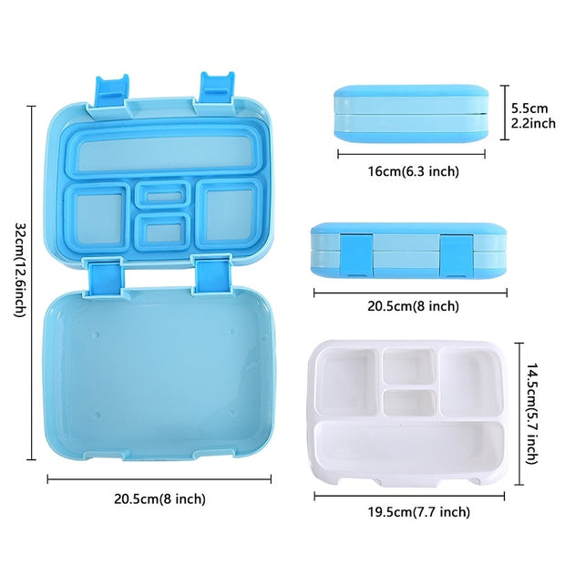 Portable Lunch Box Microwave LunchBox Sealed Salad Box Outdoor Camping Bento Box Tableware Picnic Food Storage Container For Kid Lunch box for kids DailyAlertDeals   