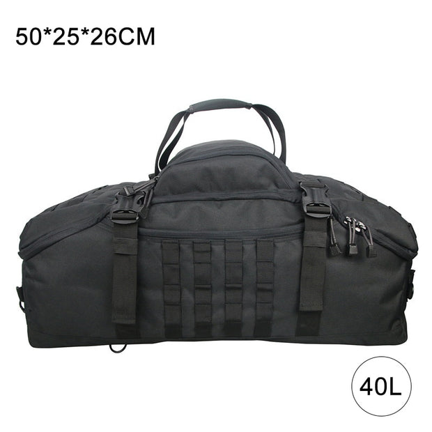 40L 60L 80L Waterproof Travel Bags Large Capacity Luggage Bags Men Duffel Bag Travel Tote Weekend Bag Military Duffel Bag 0 DailyAlertDeals 40L Black China 