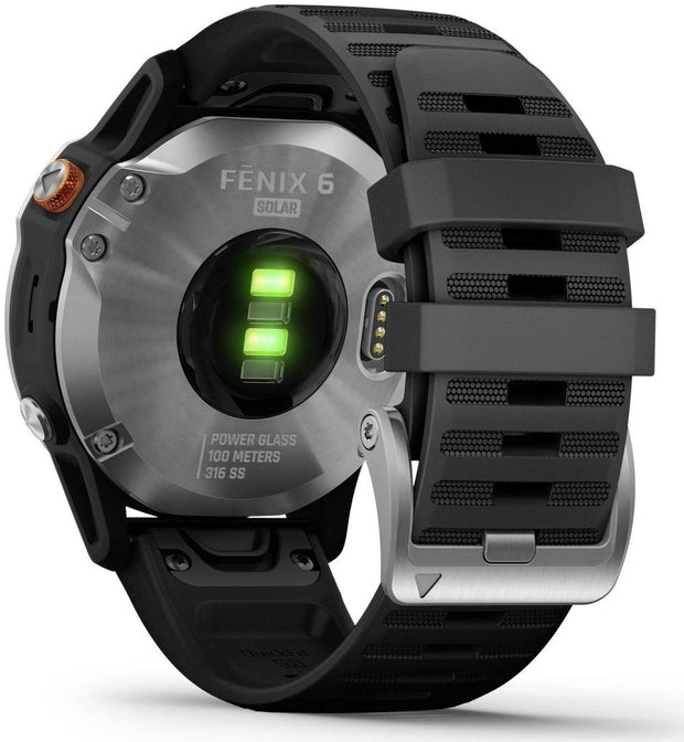 Garmin FENIX 6 SOLAR schwarz Smart Watch Waterproof Bluetooth Wifi NFC GPS With monitoring Activity Fitness Gear Watch smart watch DailyAlertDeals   