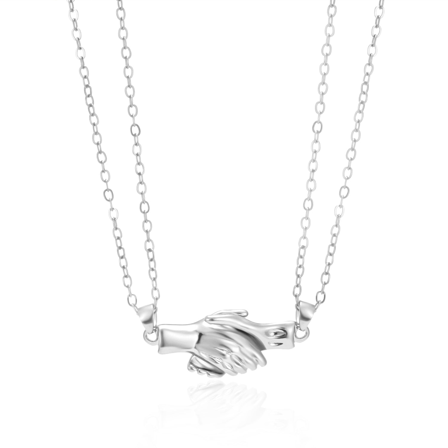2Pcs/Lot Magnetic Couple Necklace Friendship Heart Pendant Distance Faceted Charm Necklace Women Valentine&#39;s Day Gift 2021 0 DailyAlertDeals 6  