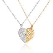 2Pcs/Lot Magnetic Couple Necklace Friendship Heart Pendant Distance Faceted Charm Necklace Women Valentine&#39;s Day Gift 2021 0 DailyAlertDeals 17  