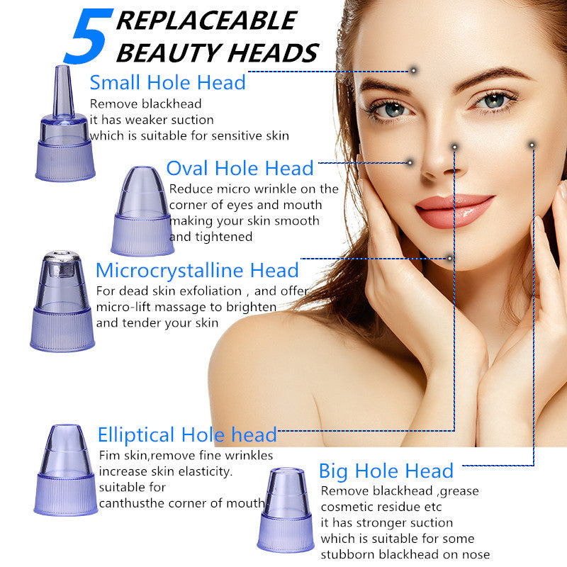 Blackhead Remover Instrument Black Dot Remover Acne Vacuum Suction Face Clean Black Head Pore Cleaning Beauty Skin Care Tool Personal Care Orange Felix   