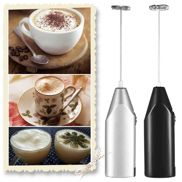 Mini Handle Electrical Stirrer Practical Milk Drink Coffee Hand Whisk Mixer Electric Egg Beater Frother Foamer Kitchen Tool Kitchen accessories Orange Felix   