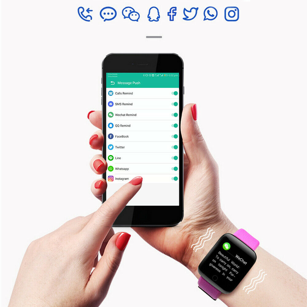 1.3 Inch Wireless Bluetooth Smart Watches with Fitness Tracker Gear Activity Monitoring Tech Accessories G-Services   