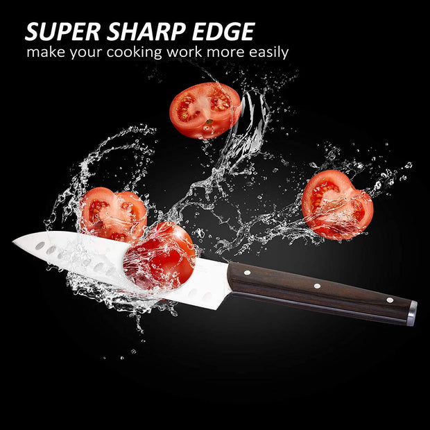 Kitchen Knife Sets, 15 Piece Knife Sets with Block for Kitchen Chef Knife Stainless Steel Knives Set Serrated Steak Knives with Manual Sharpener Knife Kitchen accessories hozanas4life   
