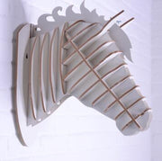 Horse Crafts Animal Head Home Decoration Novelty Items DIY Artwork Carving Wall  hozanas4life Pure White  