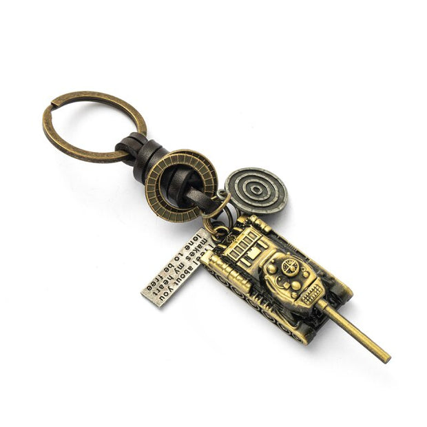 Classic keyboard guitar bike elephant shape series brass Copper keychains  hozanas4life K020131D 12 cm 