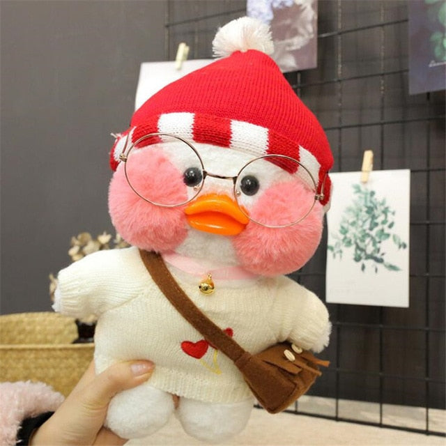 30cm Cartoon Cute LaLafanfan Cafe Duck Plush Toy Stuffed Soft Kawaii Duck Doll  hozanas4life 14  